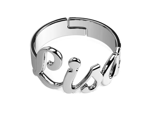 Anello con Nome Regolabile - Argento