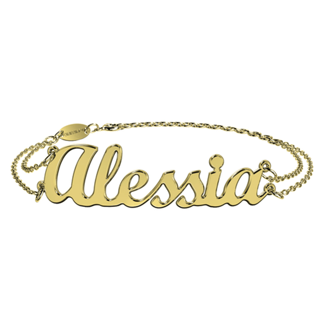 Bracciale Nome Corsivo - Argento