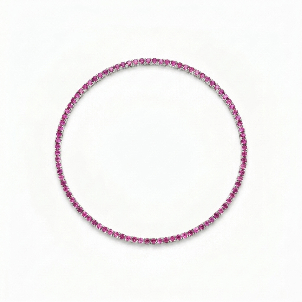 Bracciale Saldato Tennis Rosa - Nomissimo