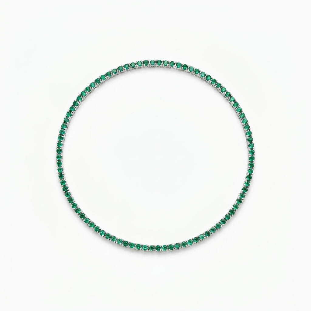 Bracciale Saldato Tennis Verde - Nomissimo