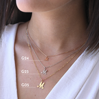 Collana Iniziale Corsivo - Argento