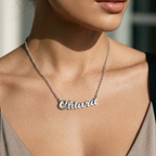 Collana con Nome Personalizzato in Argento 925 - Corsivo Nomissimo